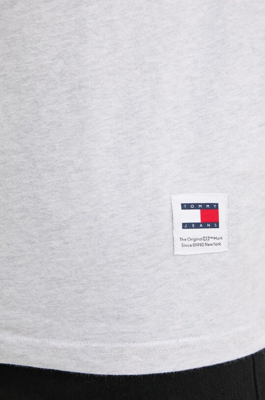 Бавовняна футболка Tommy Jeans сірий DM0DM18542