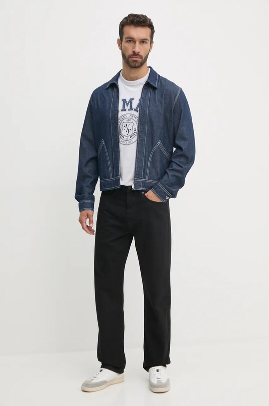 Бавовняна футболка Tommy Jeans DM0DM18542 сірий