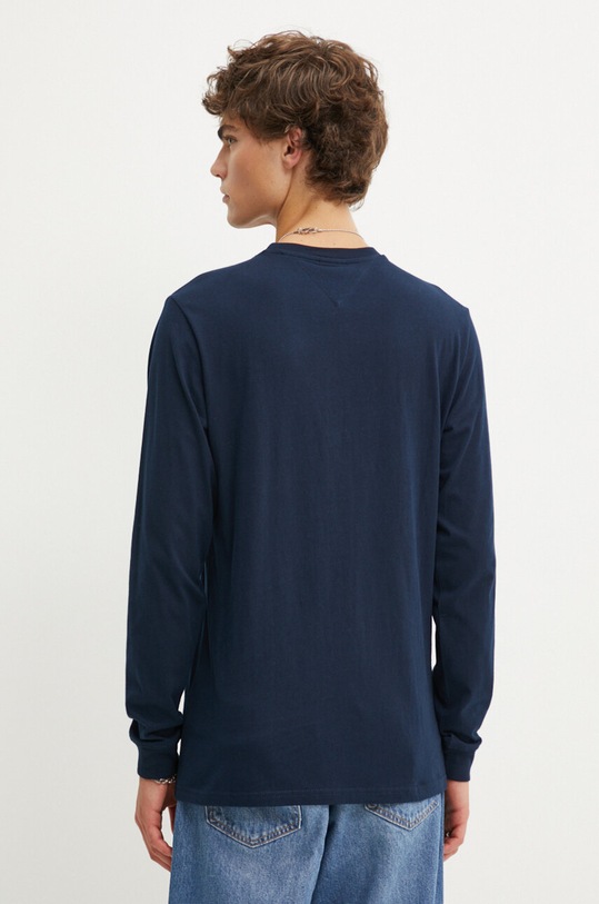 Îmbrăcăminte Tommy Jeans longsleeve din bumbac DM0DM18551 bleumarin