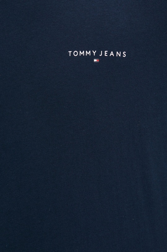 Tommy Jeans longsleeve din bumbac DM0DM18551 bleumarin
