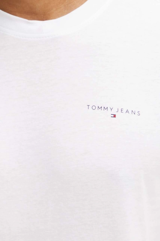 Tommy Jeans t-shirt bawełniany DM0DM18555 biały