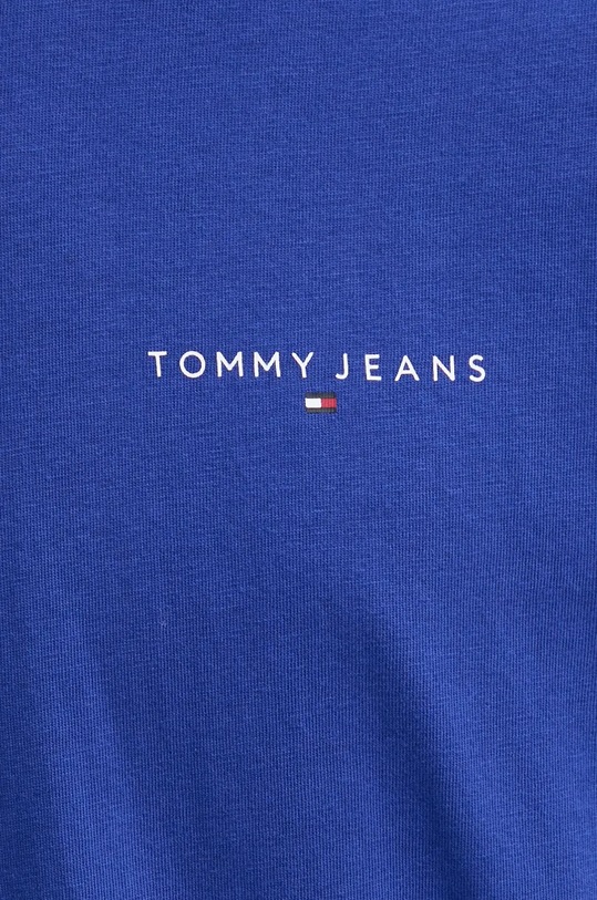 Бавовняна футболка Tommy Jeans DM0DM18555 блакитний
