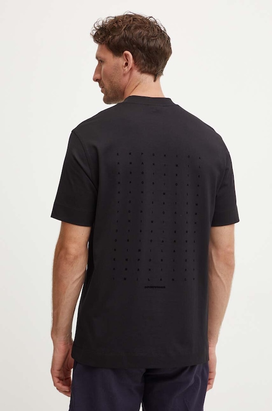 Emporio Armani t-shirt bawełniany bawełna czarny 6D1TM4.1JOCZ