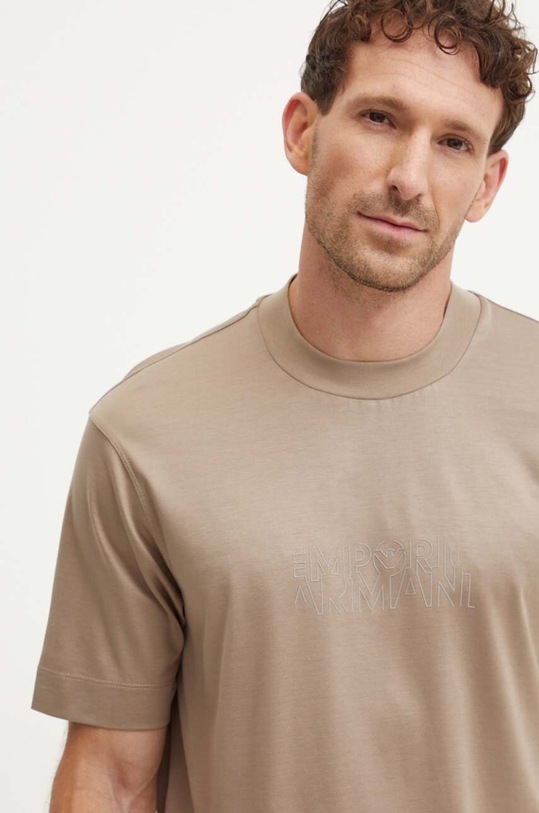 Emporio Armani t-shirt beżowy 6D1TD9.1JOSZ