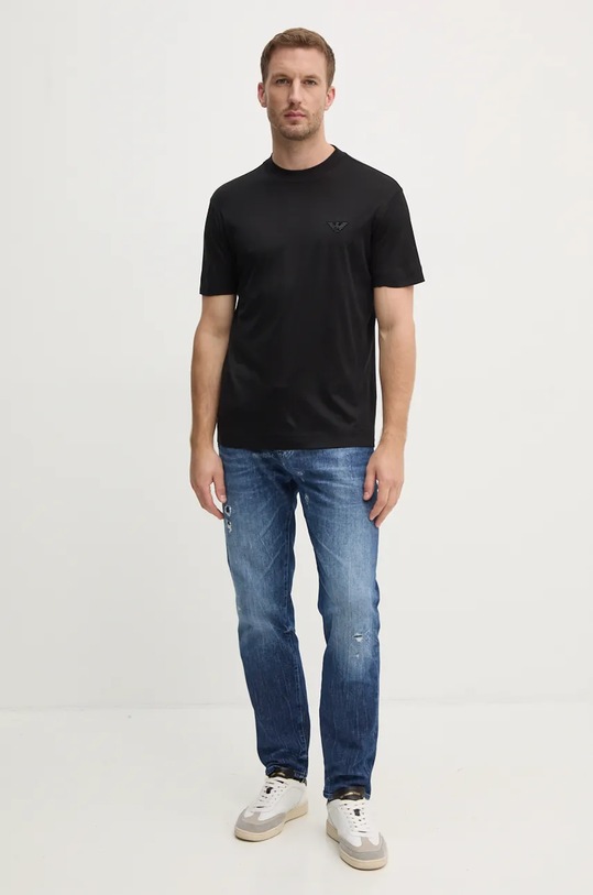 Emporio Armani tricou 6D1TR3.1JOSZ negru AW24