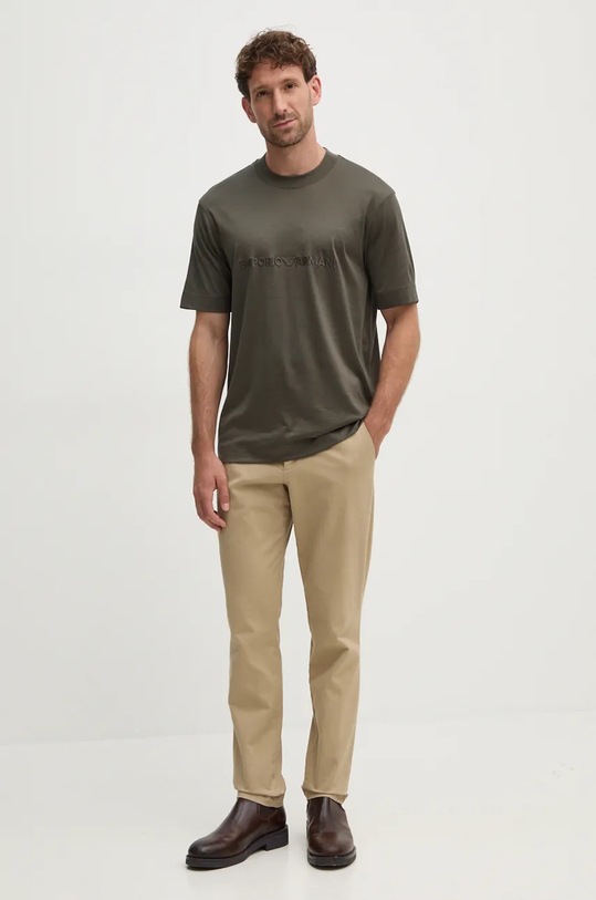 Tričko Emporio Armani 6D1TR9.1JOSZ zelená AW24