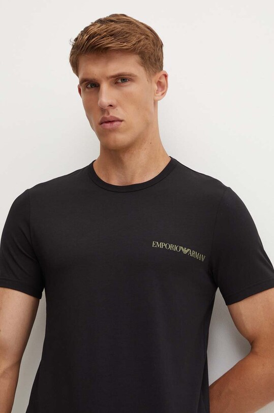Tričko Emporio Armani Underwear 2-pack 111267.4F717 černá