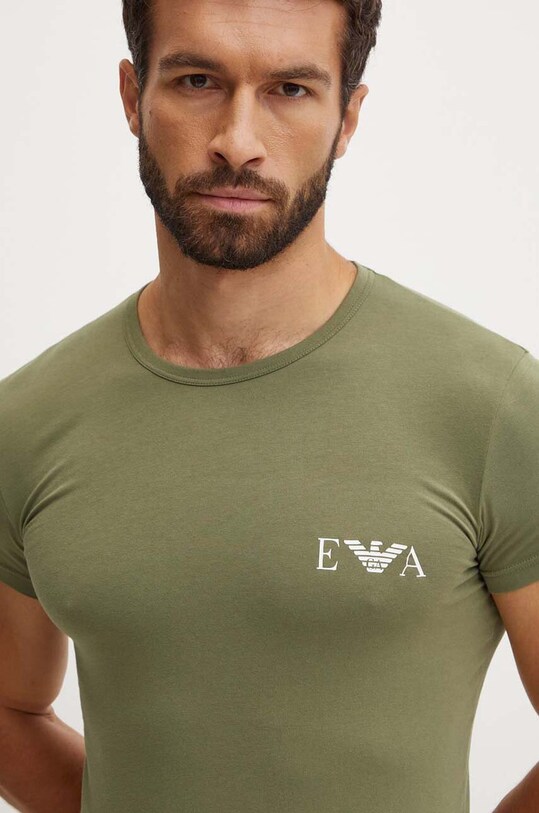 Футболка лаунж Emporio Armani Underwear 2-pack 111670.4F715 зелений