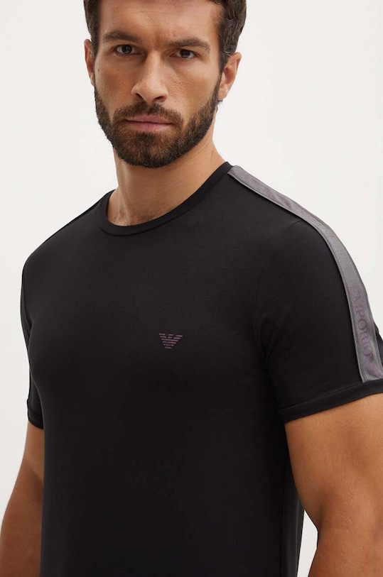 Emporio Armani Underwear t-shirt lounge z elastanem czarny 111890.4F717