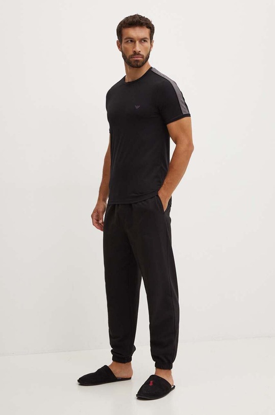 Emporio Armani Underwear t-shirt lounge 111890.4F717 czarny AW24