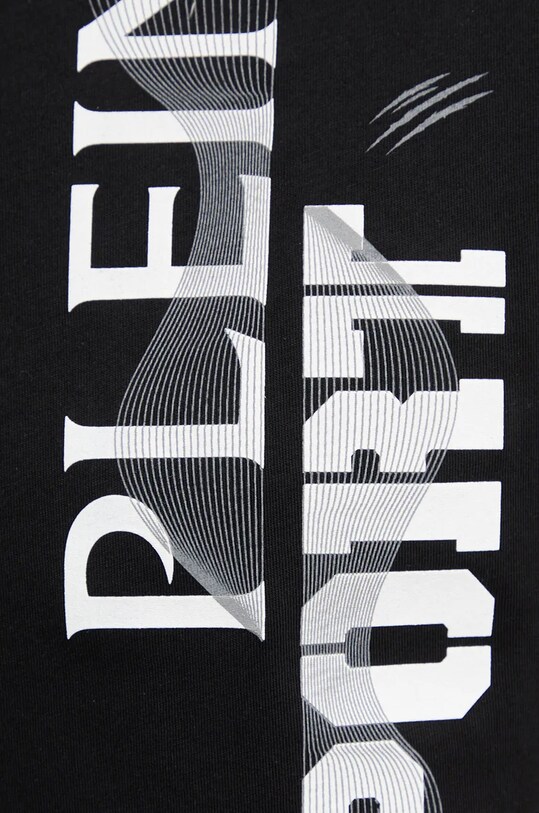 Памучна тениска PLEIN SPORT AADC.MTK7950.STE001N черен