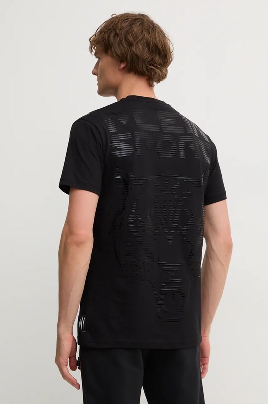 Îmbrăcăminte PLEIN SPORT tricou din bumbac AADC.MTK7952.STE001N negru