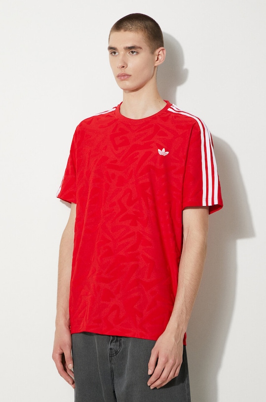 adidas Originals t-shirt Premium Jersey czerwony IX7349