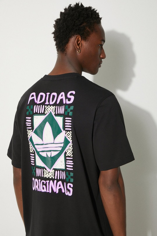 adidas Originals cotton t-shirt 80s Premium Graphic Tee applique black JC6537