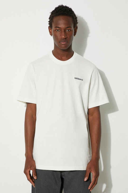 Clothing adidas Originals cotton t-shirt 80s Graphic Beach Day JC6540 beige