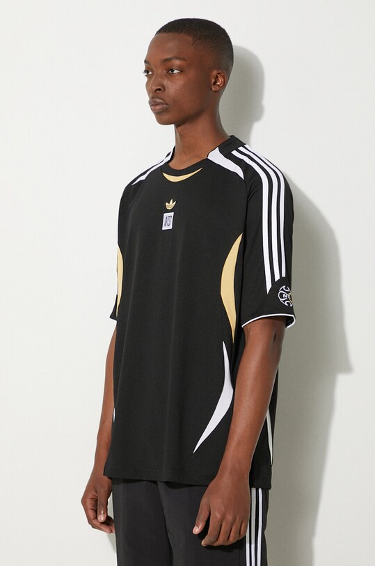 Μπλουζάκι adidas Originals adidas x NTS Radio Jersey μαύρο JI5068