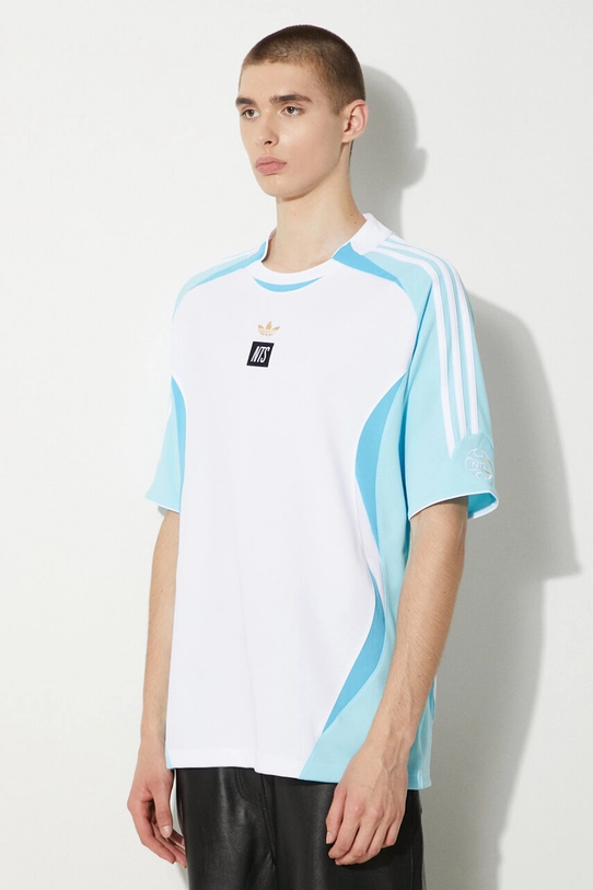 Μπλουζάκι adidas Originals adidas x NTS Radio Jersey λευκό JI5132