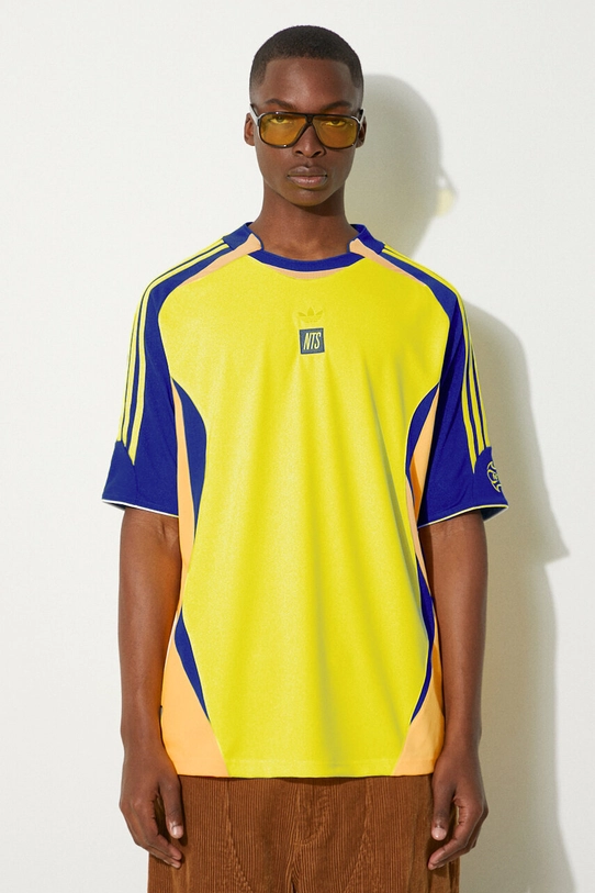 Μπλουζάκι adidas Originals adidas x NTS Radio Jersey 2 κανονικό κίτρινο JI5146