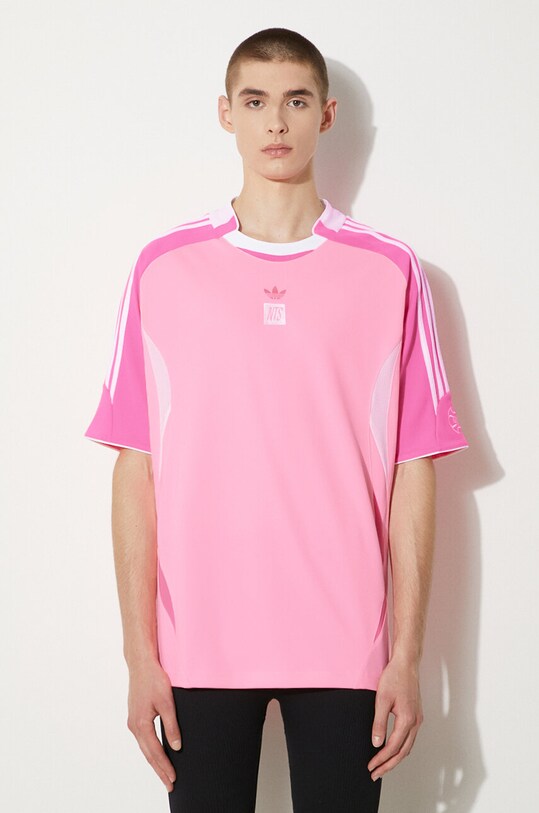 adidas Originals t-shirt adidas x NTS Radio Jersey 2 Planet friendly pink JI5147