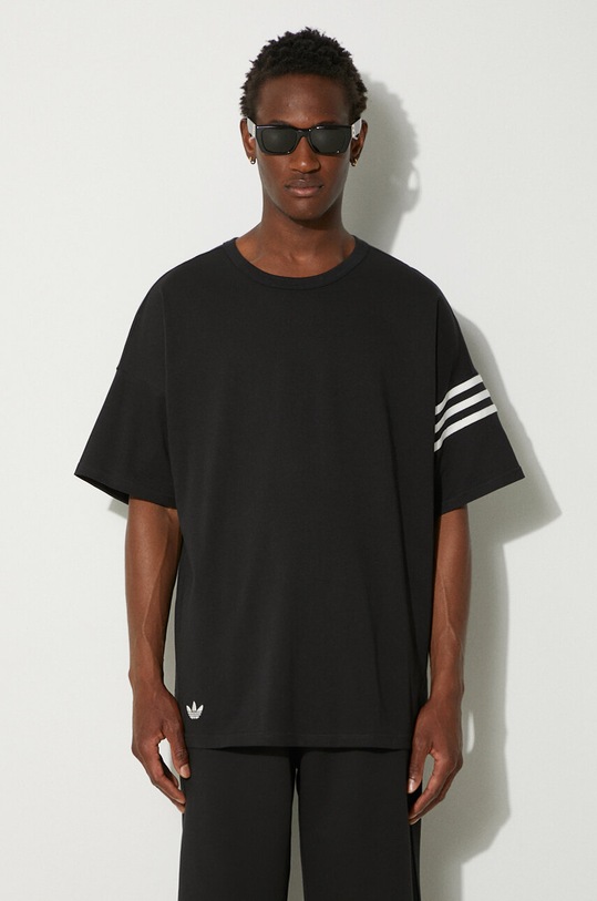 adidas Originals cotton t-shirt Neuclassics Tee relaxed black IW0972