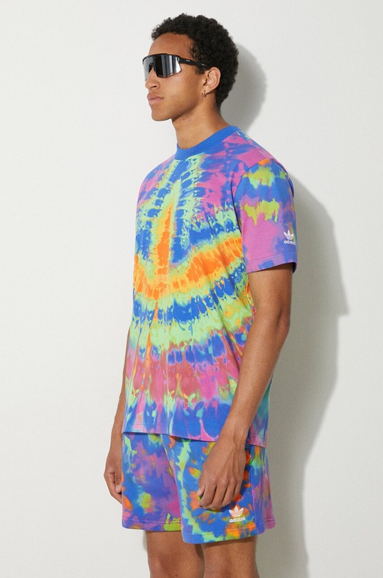 adidas Originals cotton t-shirt Tie-Dyed Tee multicolor IX6696