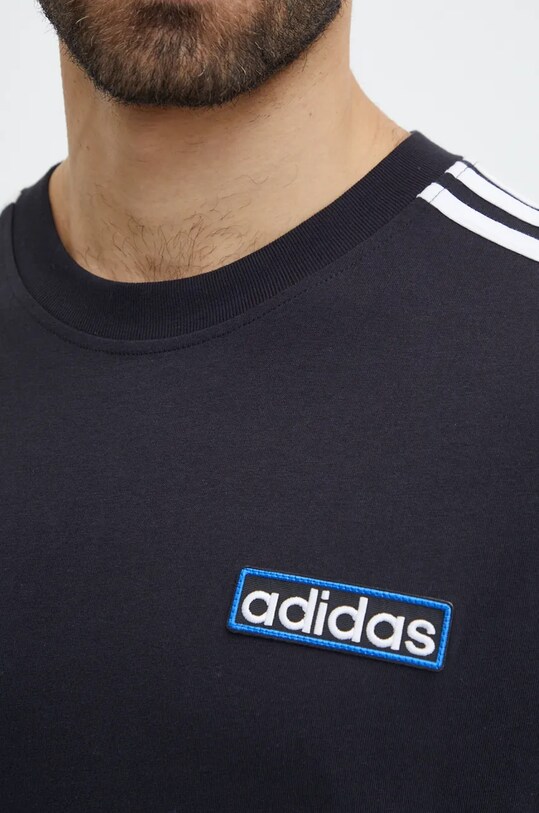 Хлопковый лонгслив adidas Originals Adibreak Longsleeve Tee IY4850 чёрный