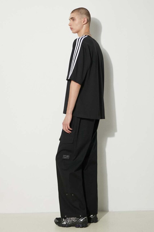 adidas Originals tricou din bumbac Adicolor Oversize IZ1832 negru AW24