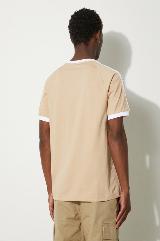 Oblečení Bavlněné tričko adidas Originals Adicolor Classics 3-Stripes Tee IZ2366 béžová