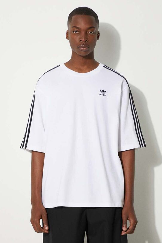 Βαμβακερό μπλουζάκι adidas Originals Adicolor Oversized Tee χαλαρό λευκό IZ2474