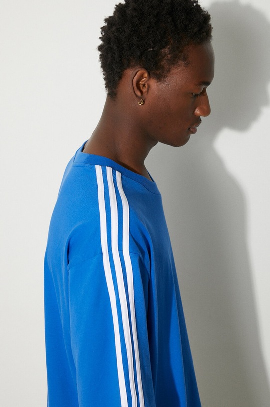adidas Originals cotton t-shirt Adicolor IZ2481 blue