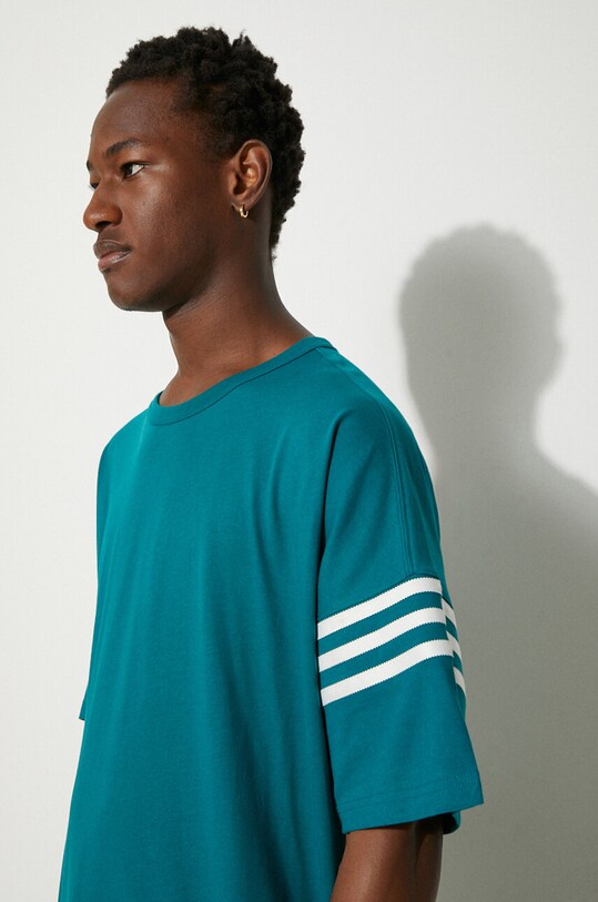 adidas Originals cotton t-shirt Neuclassics Tee JF9138 turquoise