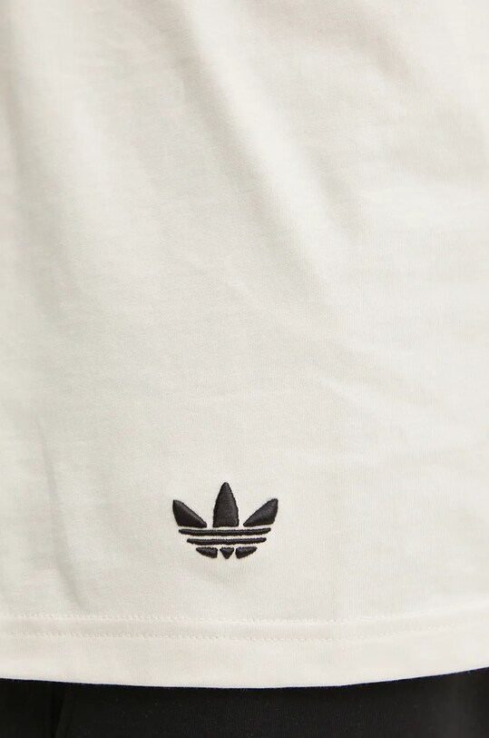 Βαμβακερό μπλουζάκι adidas Originals Neuclassics Tee JF9139 μπεζ