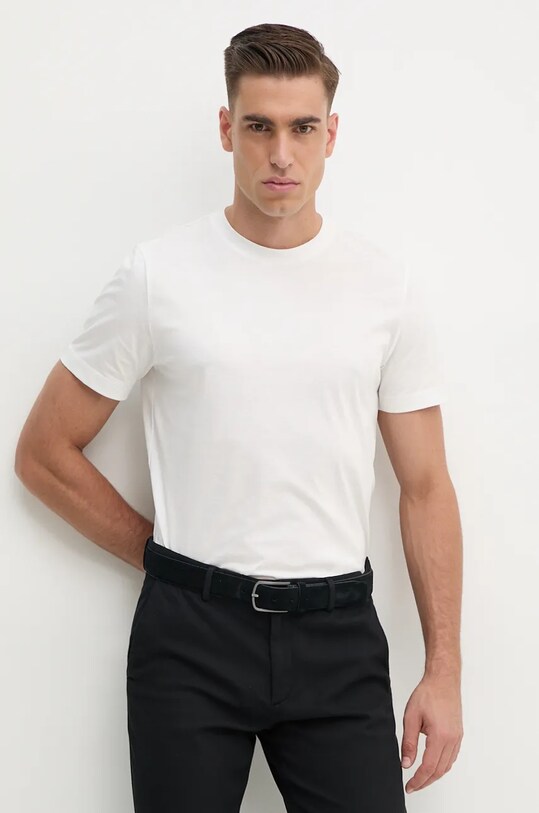 Liu Jo t-shirt bawełniany bawełna biały QXX016.J4799