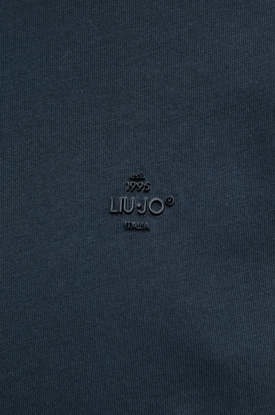 Liu Jo t-shirt bawełniany QXX017.J4819 granatowy