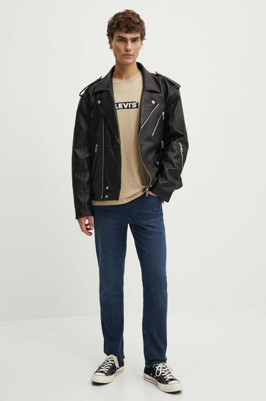 Levi's t-shirt bawełniany A2082 beżowy AW24