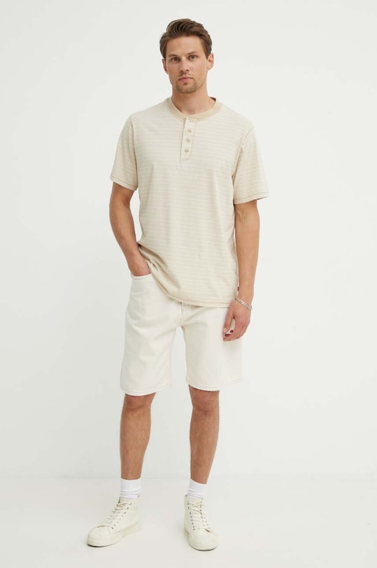 Levi's polo de bumbac A7198 bej AW24