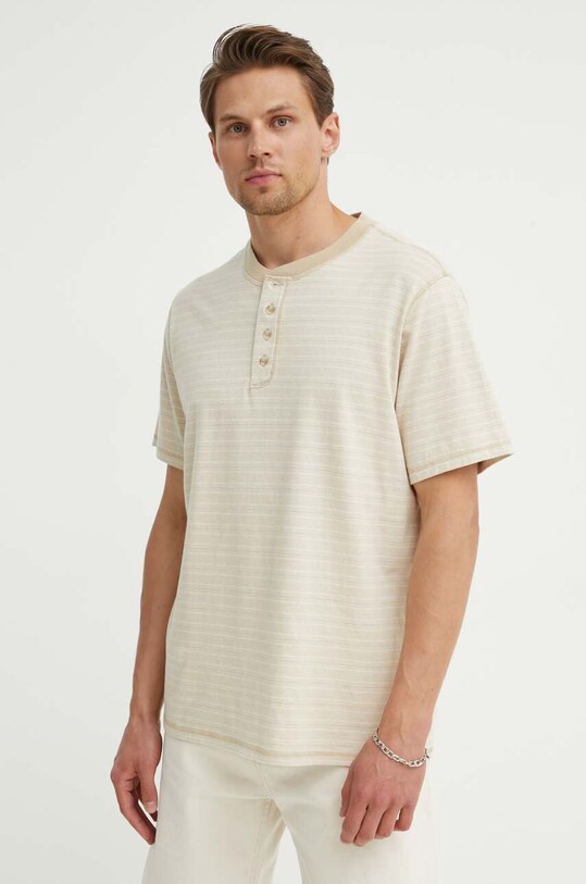 Levi's polo bawełniane beżowy A7198