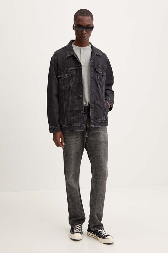 Levi's polo bawełniane A7198 szary AW24