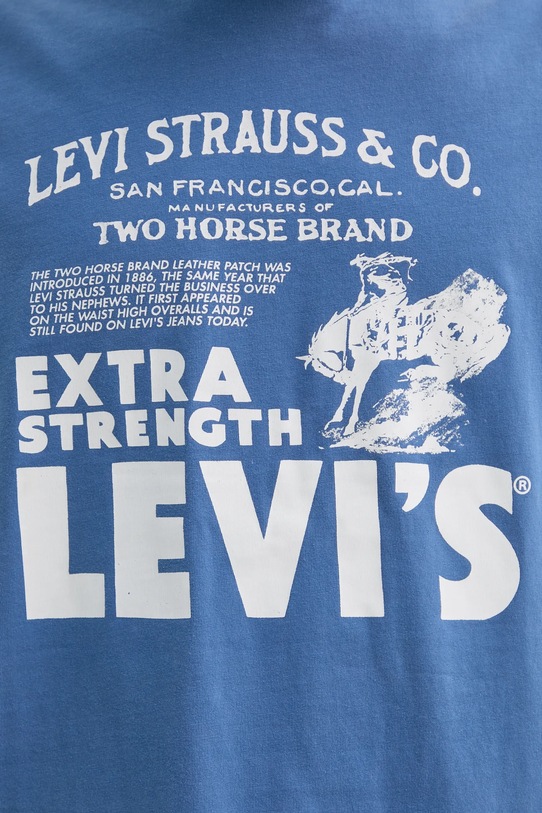 Levi's t-shirt bawełniany 87373 fioletowy