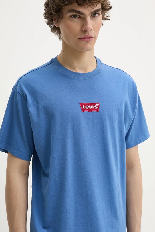Levi's t-shirt bawełniany niebieski 87373