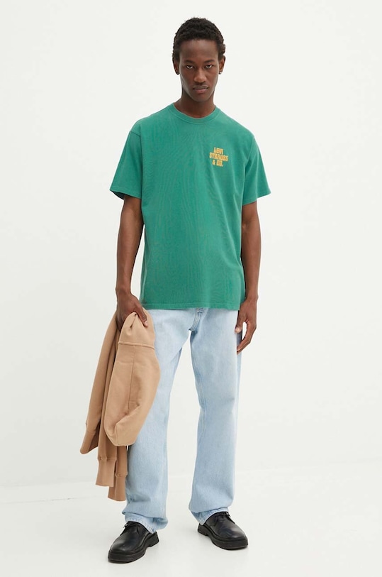 Levi's tricou din bumbac 87373 verde SS25