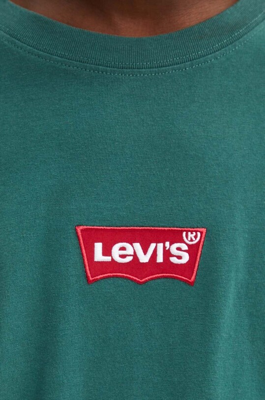 Levi's t-shirt bawełniany zielony 87373