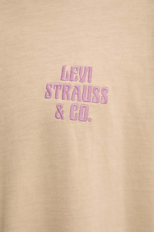 Levi's t-shirt bawełniany 87373 beżowy