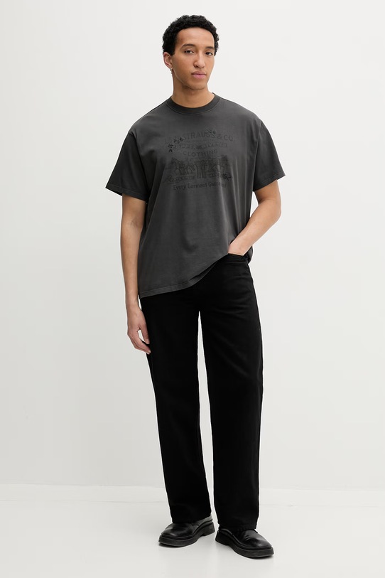 Levi's t-shirt męski bawełniany 87373 szary SS26