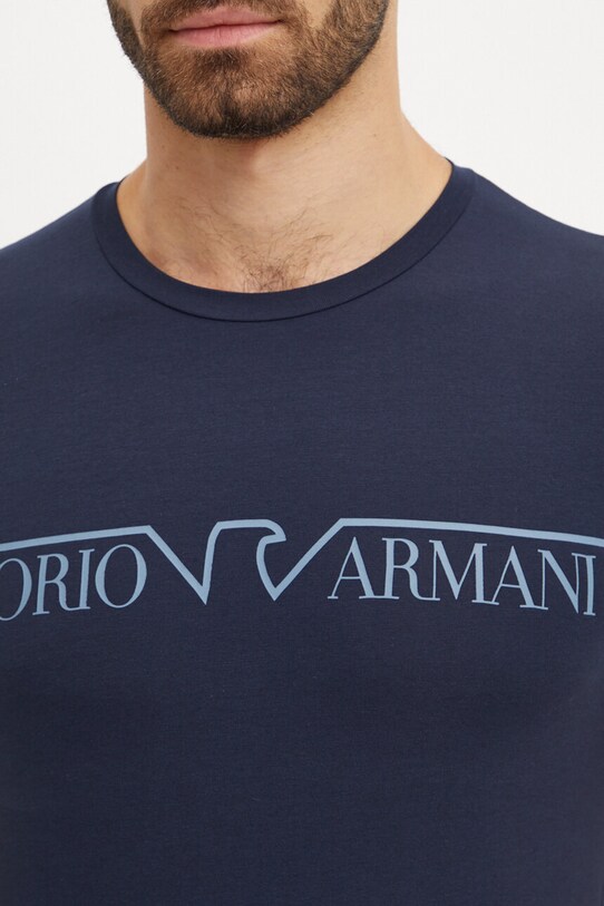 Emporio Armani Underwear tricou lounge bleumarin 111035.4F516