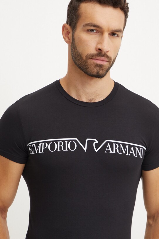 Emporio Armani Underwear tricou lounge 111035.4F516 negru AW24