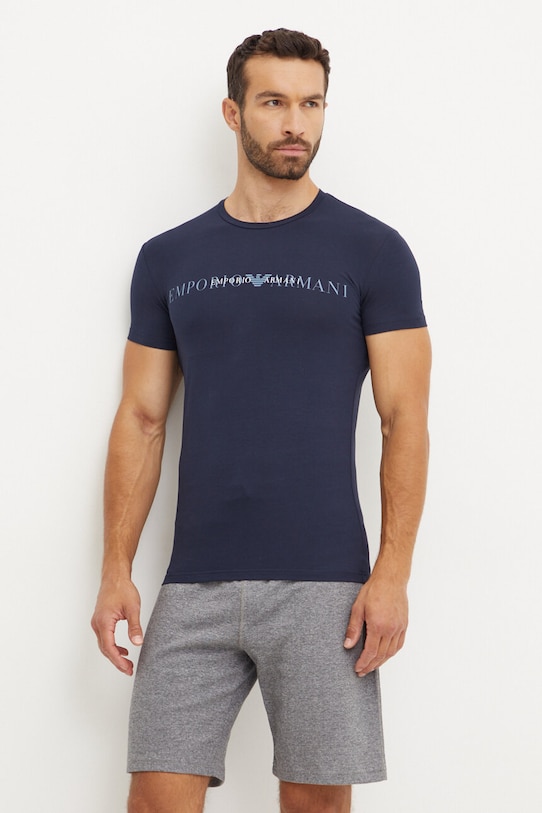 Футболка лаунж Emporio Armani Underwear regular тёмно-синий 111035.4F729