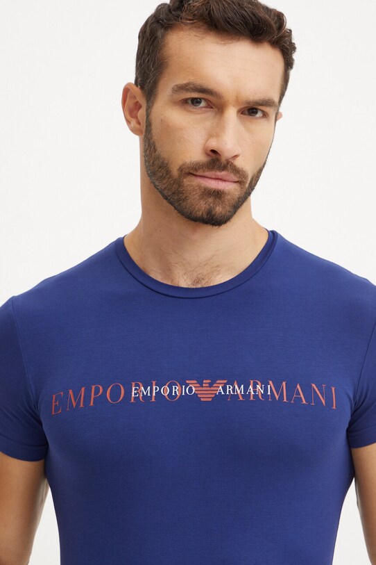 Tričko Emporio Armani Underwear námořnická modř 111035.4F729