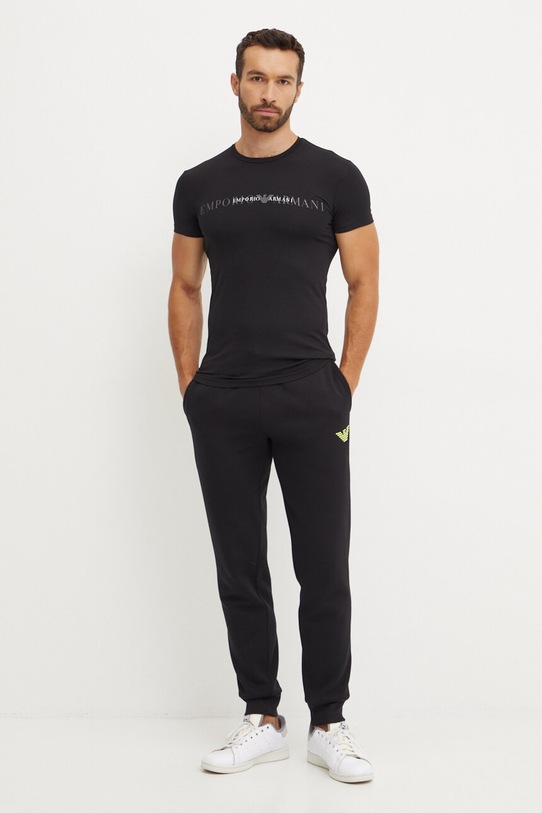 Tričko Emporio Armani Underwear 111035.4F729 černá AW24