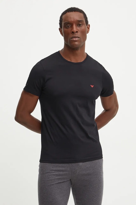 Emporio Armani Underwear tricou lounge din bumbac 2-pack 111267.4F722 rosu AW24